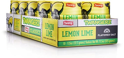 Twangerz Lemon-Lime Seasoning Salt Snack Topping, 1.15-Ounce Shaker (Pack of 10)