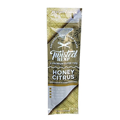 Twisted Hemp Designer Blends Premium Hemp Wraps (Honey Citrus)