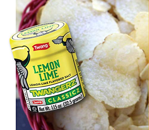 Twangerz Lemon-Lime Seasoning Salt Snack Topping, 1.15-Ounce Shaker (Pack of 10)