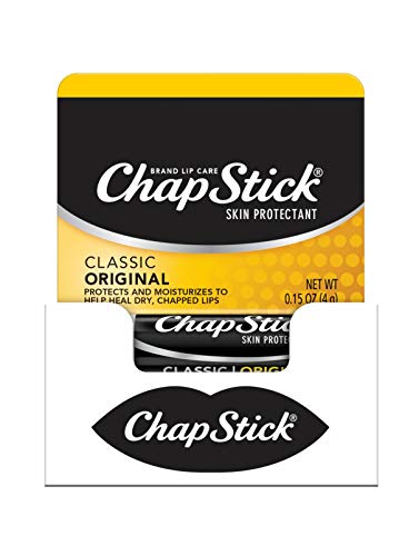 ChapStick Classic (Regular Flavor) Skin Protectant Lip Balm Tube, 1 Count