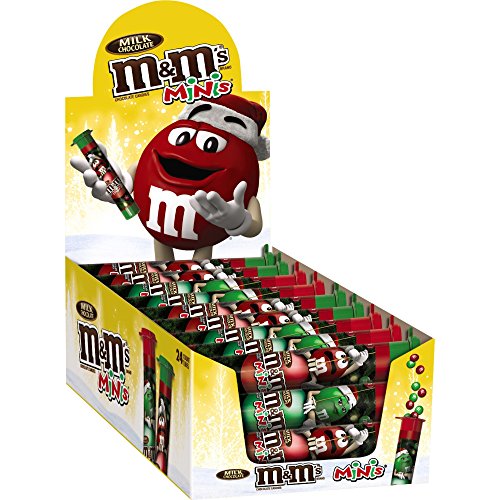 M&M's, Milk Chocolate Minis Size Candy Tube, 1.77 Ounce, 24 Ct