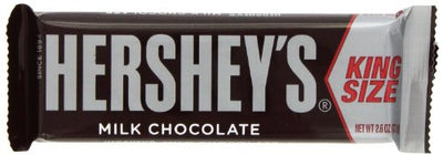 HERSHEY'S Chocolate Candy Bars, King Size (Pack of 18)