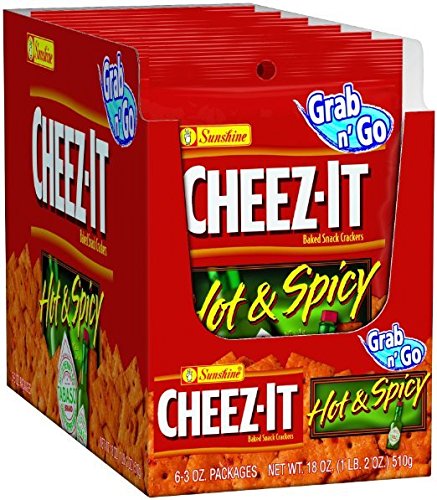 Cheez-it Hot and Spicy Baked Snack Crackers 3oz (6-Bags)