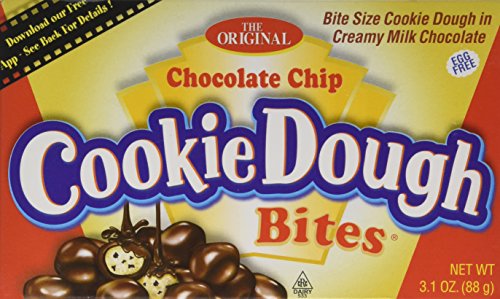 Chocolate Chip Cookie Dough Bites, Soft Candy Pieces, 3.1 oz Box - Real Cookie Dough Flavor, Perfect Snack Size