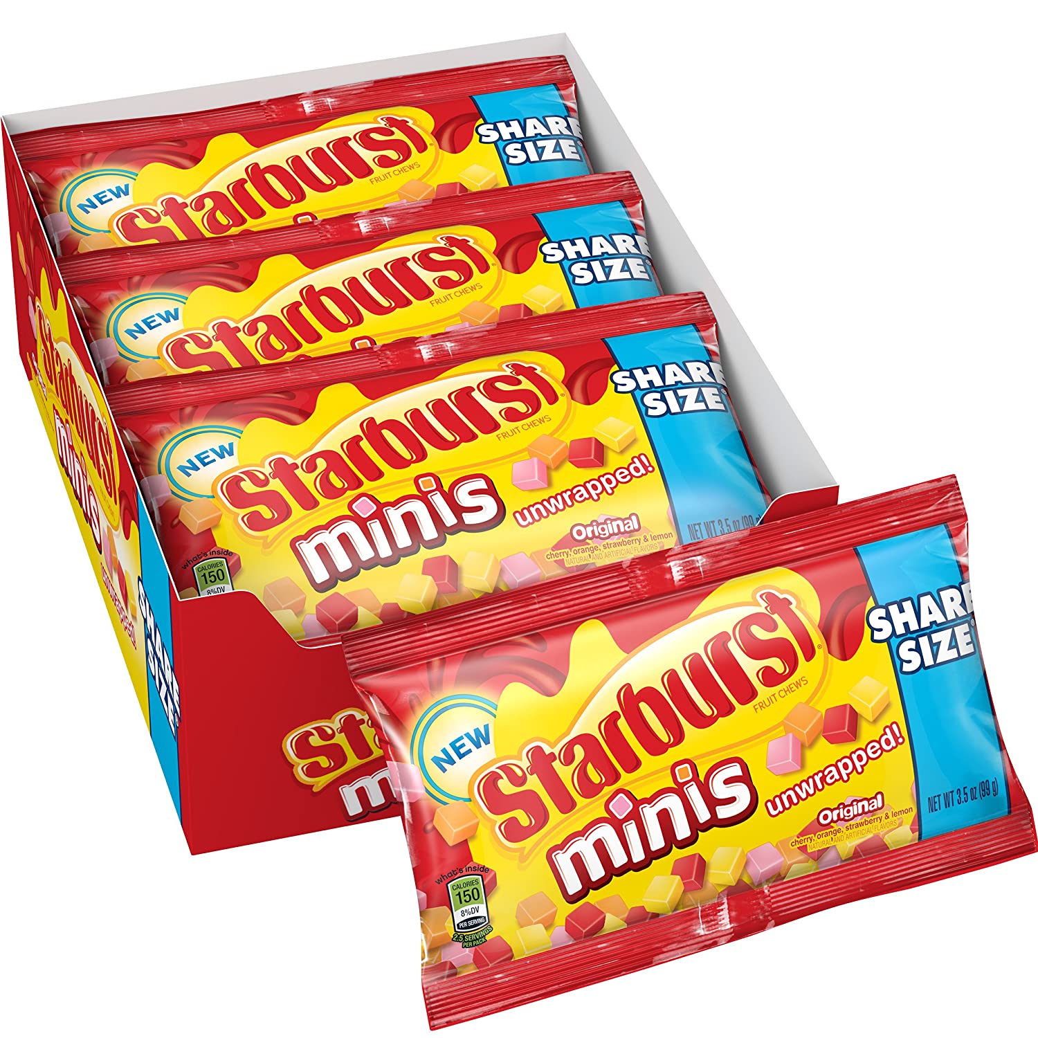 Starburst Minis unwrapped Original 3.5oz (15Pack) Shop the King