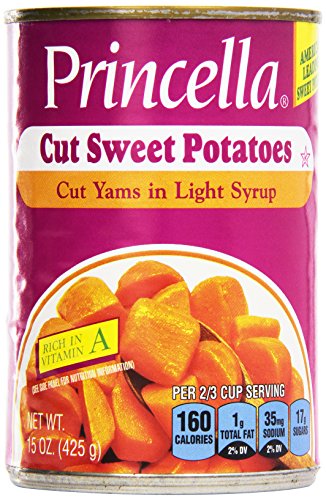 Princella Cut Yams in Extra Light Syrup, 15 oz