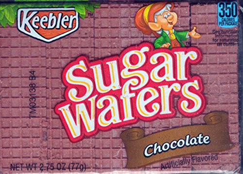 Keebler Sugar Wafers Chocolate 2.75-Ounce Packages (Pack of 12)