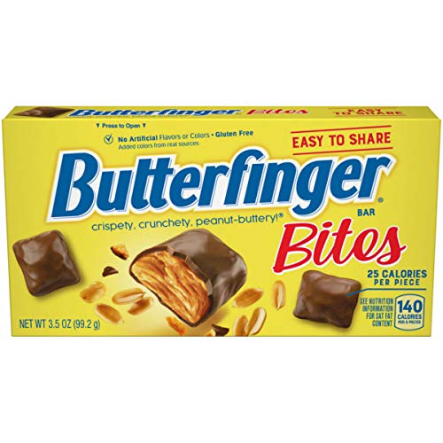 Butterfinger Bites, Chocolate Bite-Sized Peanut Butter Candy, 3.5 Ounce Theater Box