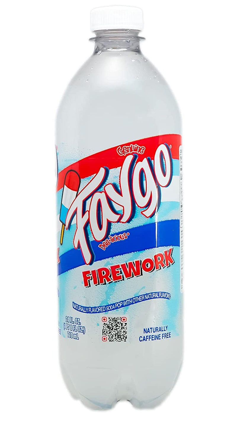 Faygo Firework Flavor Soda - Burst of Fruity Refreshment, 24 oz Bottle (Pack of 24)