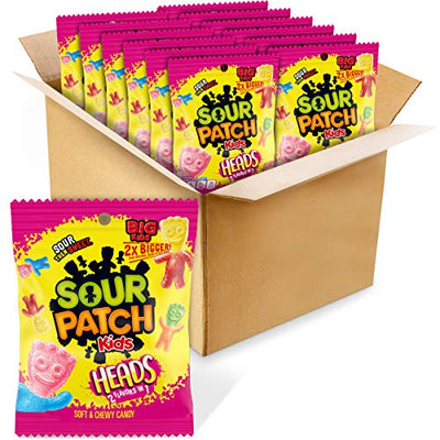 SOUR PATCH KIDS HEADS, 2 Flavors In One 5 Oz. Bag
