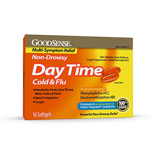 GoodSense DayTime Cold and Flu Multi-Symptom Relief, 16-Count
