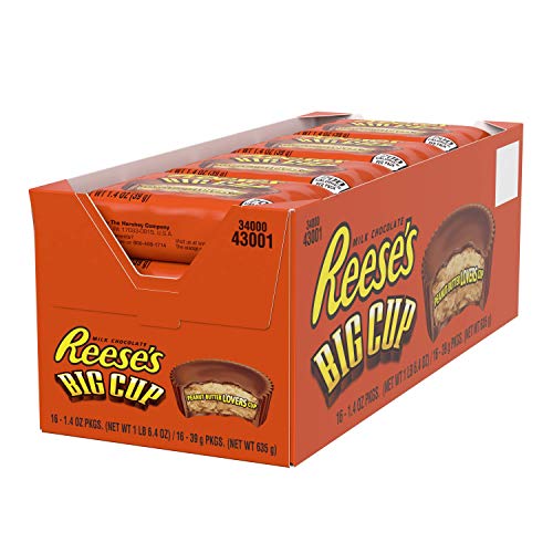 REESE'S King Size Milk Chocolate Peanut Butter Cups 2.8 oz. - 144/Case