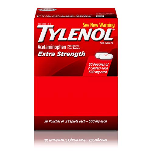 Tylenol Extra Strength Caplets Acetaminophen Pain Reliever Fever Reducer