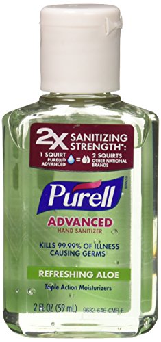 Purell Hand Sanitizer with Aloe 2 Oz Travel Size Bottle