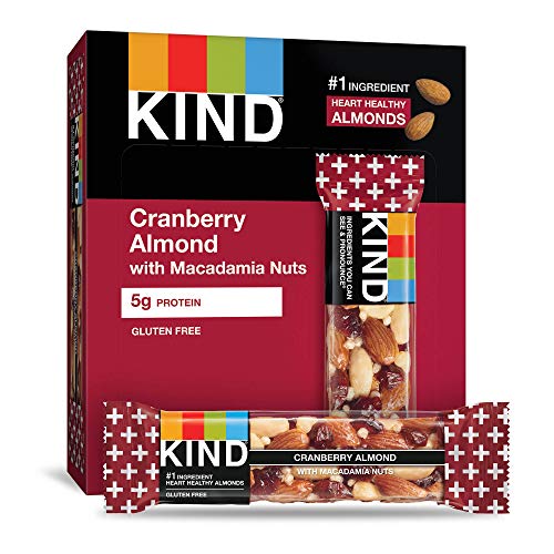 KIND Bars Cranberry Almond + Antioxidants Macadamia Nuts Gluten Free (12 Count)