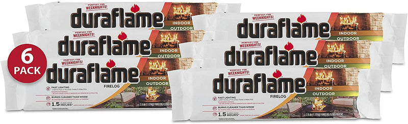 Duraflame 00623 Anyfire Fire Log, 2.5 Pound (6 Pack)