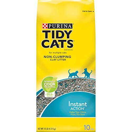 Purina Tidy Cats Non Clumping Cat Litter, Instant Action Cat Litter 10 lbs Bag