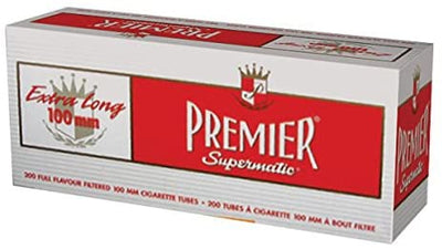 Premier Full Flaor 100mm Cigarette Tubes 200 Count Per Box
