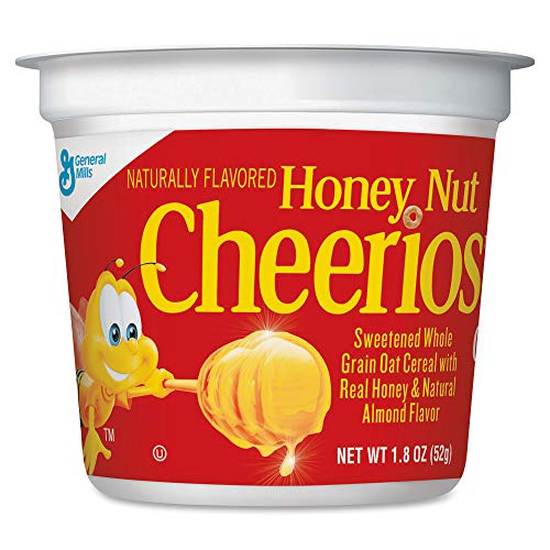 Honey Nut Cheerios Cereal, Single-Serve 1.8oz Cup (6-Pack)
