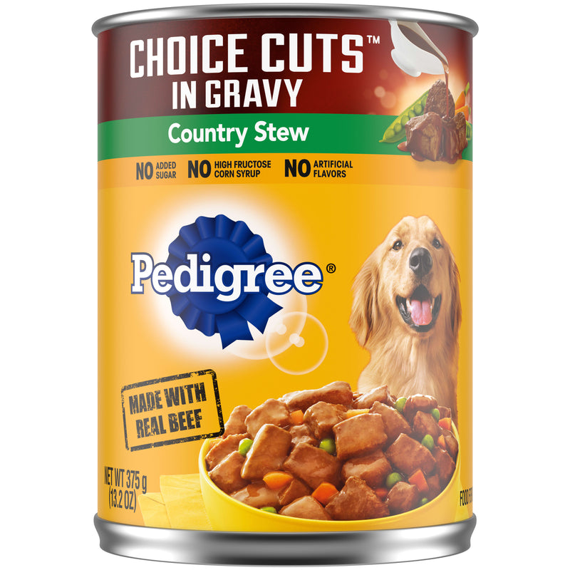 PEDIGREE CHOICE CUTS IN GRAVY Adult Canned Wet Dog Food, 13.2 oz