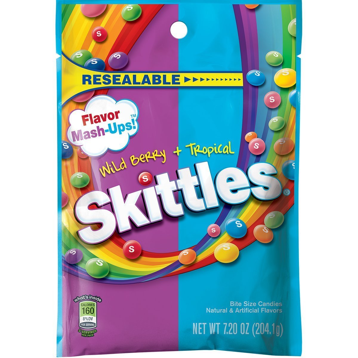 Skittles Tropical Candy Single Pack, 2.17 ounce