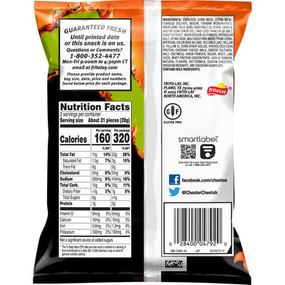 Cheetos W/ Lime Flamin Hot $1.19 Bag 2 oz
