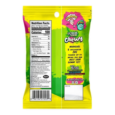 Warheads Extreme Sour Chewy Candy - 7.25 oz