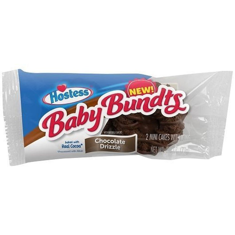 Hostess Chocolate Baby Bundt Cakes, 2.5 oz Each 6 Count