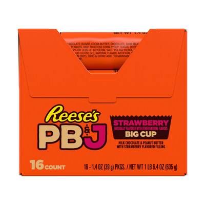 Reese Big Cup Pb&j Strawberry 16 Per Box
