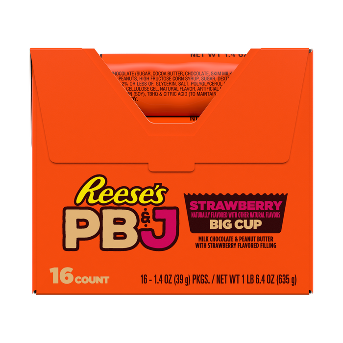 Reese Big Cup Pb&j Strawberry 16 Per Box
