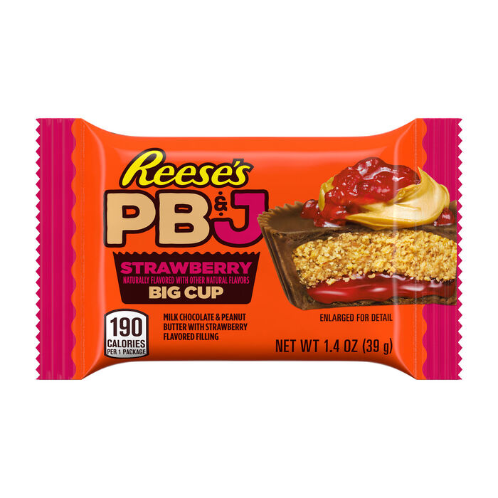 Reese Big Cup Pb&j Strawberry 16 Per Box