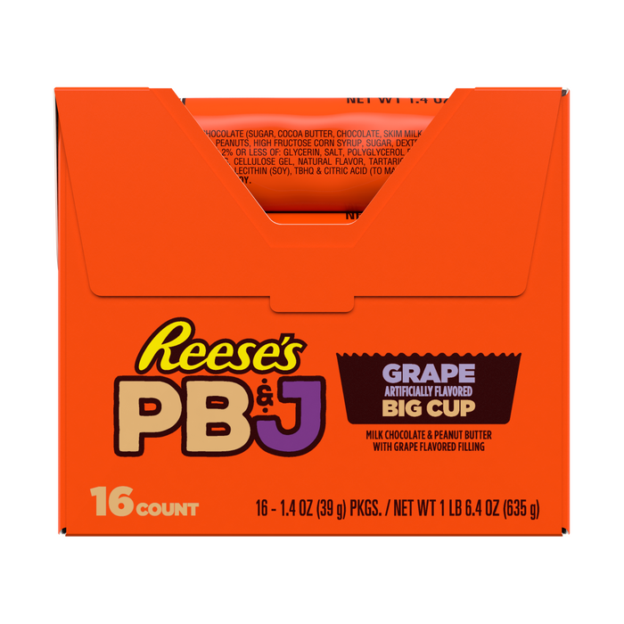 Reese Big Cup Pb&j Grape 16 Per Box