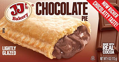 JJ's Bakery Cream Pie Variety Pack Individually Wrapped On The Go Pastry Handheld Snack Pies (Pack of 6)