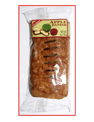 Bon Appetit Apple Danish, 5 oz - Sweet and Fruity Pastry (Pack of 8)