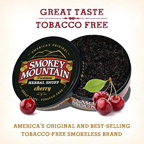 Smokey Mountain Cherry Herbal Snuff 10-Can Wholesale Pack