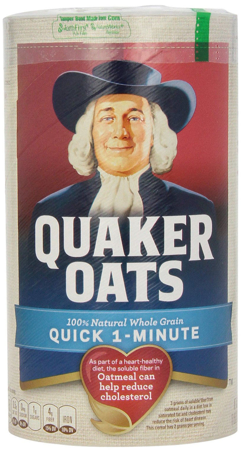 Quaker Oats Quick Oatmeal, 18-Ounce Packages (Pack of 6)