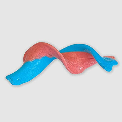 Face Twisters Sour Taffy Candy, Blue Raspberry & Cherry (24-Pack)