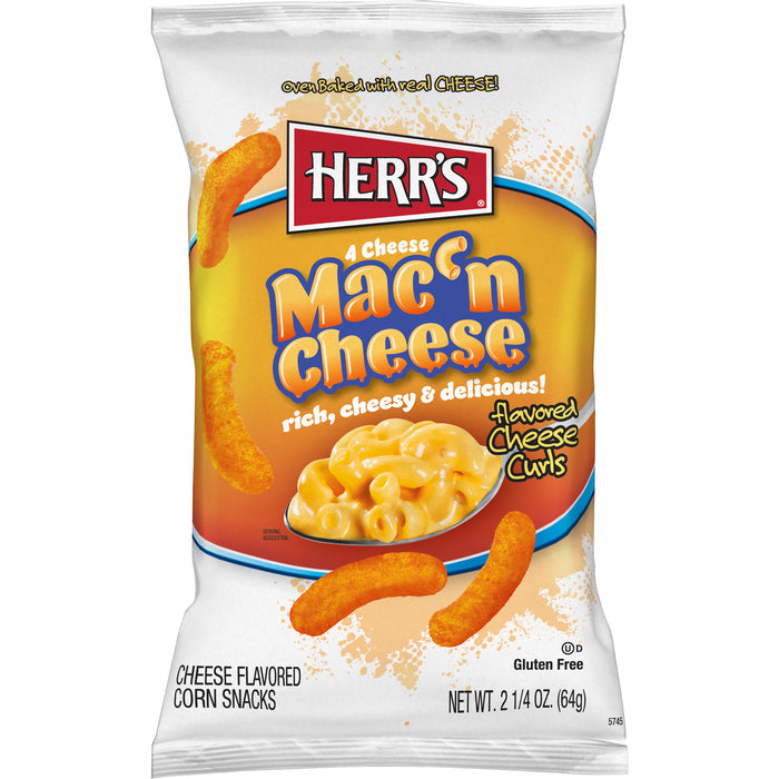 Herr's Mac N Cheese Curls - 12ct
