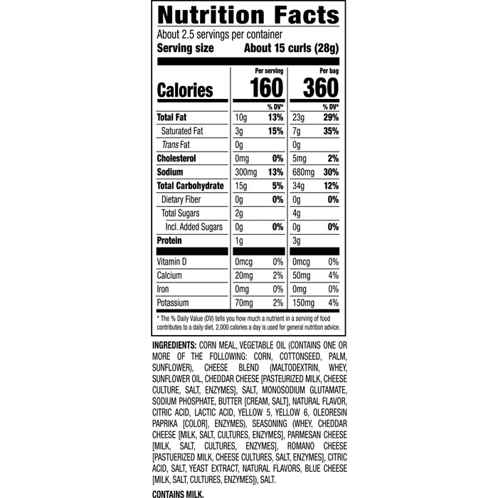 Herr's Mac N Cheese Curls - 12ct