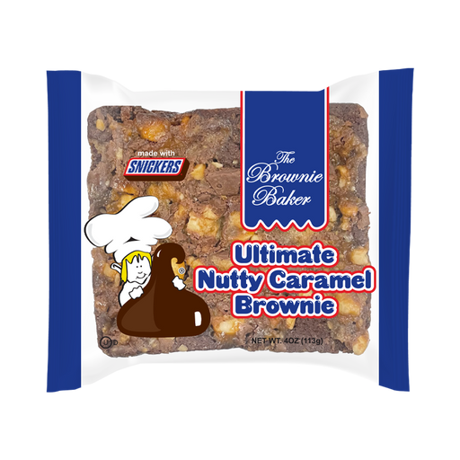 The Brownie Baker Caramel Snickers Brownies 12-Pack Wholesale