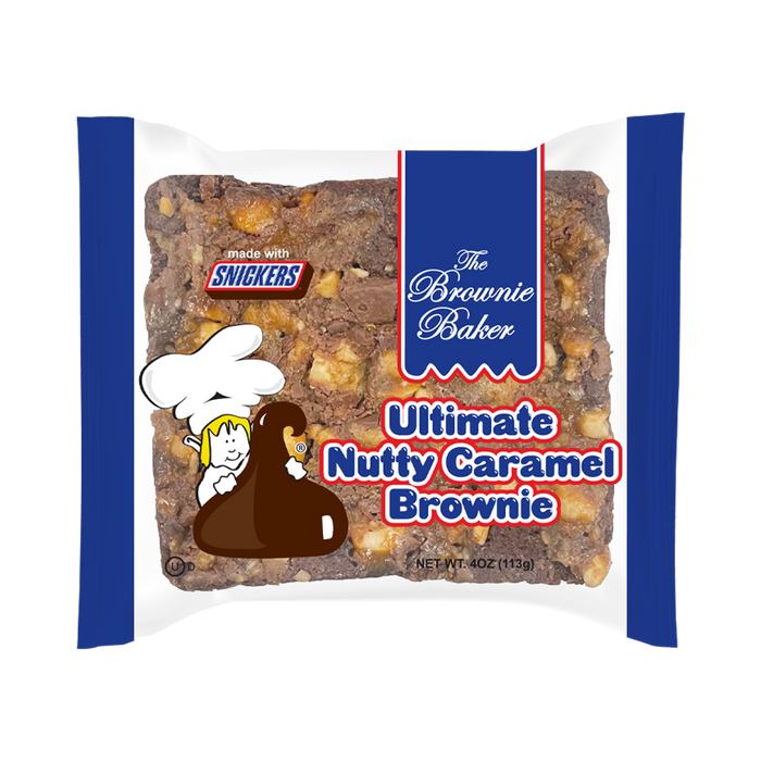 The Brownie Baker Caramel Snickers Brownies 12-Pack Wholesale