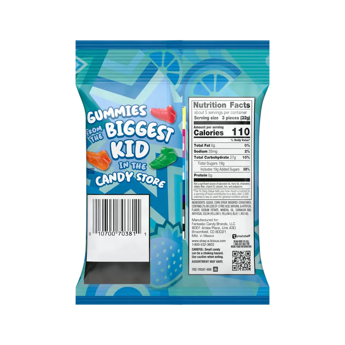 Shaq A Licious XL Gummy Snacks 6.2 oz Wholesale Peg Bag
