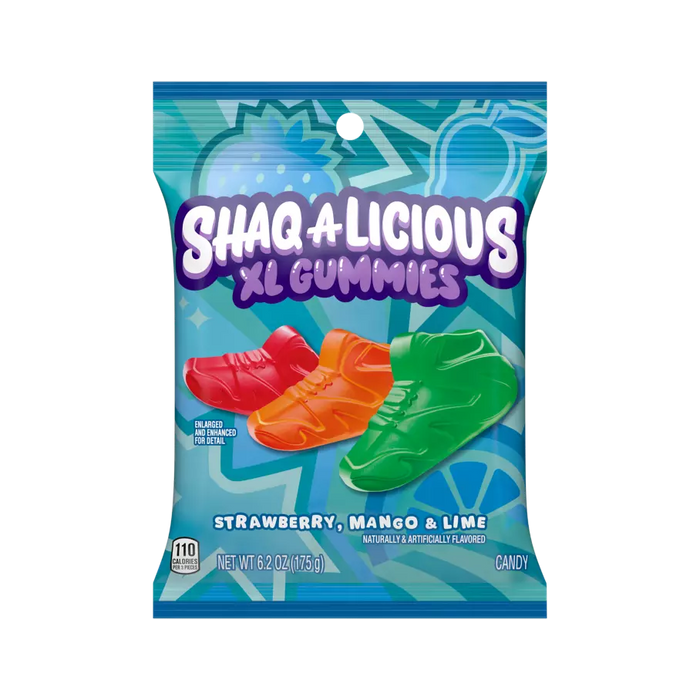 Shaq A Licious XL Gummy Snacks 6.2 oz Wholesale Peg Bag