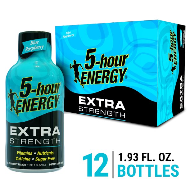 5 Hour Energy Energy Shot Extra Blue Raspberry (Pack of 12)