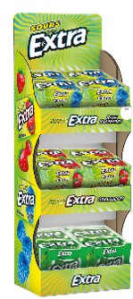 Extra Gum 15 Stick Display Counter 60ct
