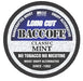 BaccOff Long Cut Mint tobacco-free snuff 5-count roll wholesale packaging front view