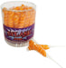 Albert's Color Splash Twisty Pops Hot Orange Lollipops, 30-count tub of vibrant orange twisted lollipops