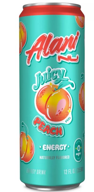 Alani Nu Peach Slush Cans 12 oz 24ct