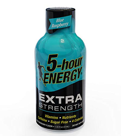 5-hour ENERGY Shot, Extra Strength Blue Raspberry, 1.93 Ounce, 12 count