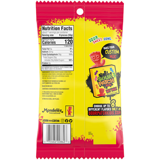 Sour Patch Kids Strawberry Sweet Sour Candy 8 oz Bags Wholesale